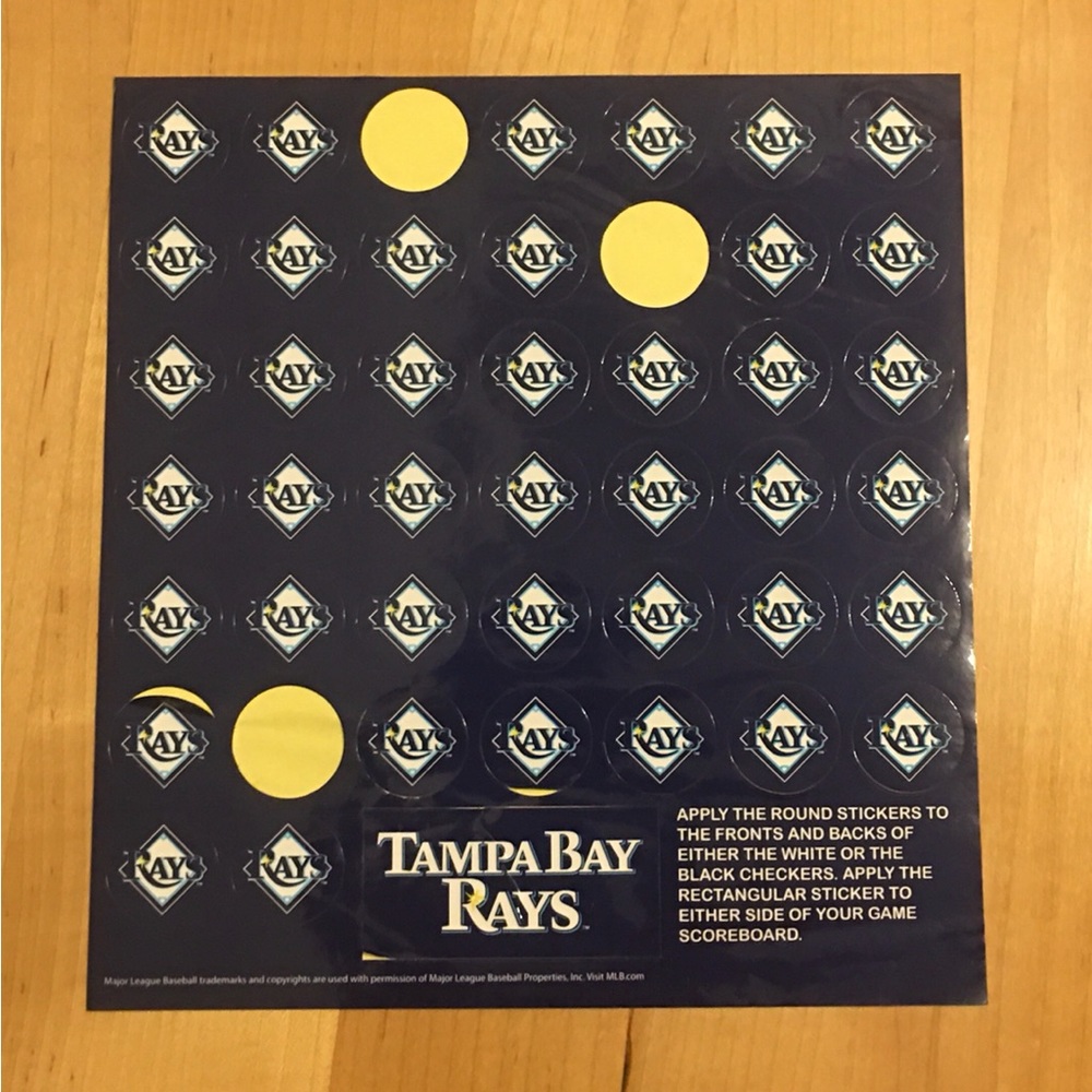 Tampa Bay Rays 1” Round Stickers